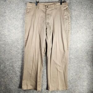 Lee Performance Series Khaki Beige Stretch Comfort Straight Fit Mens Pants 36x29
